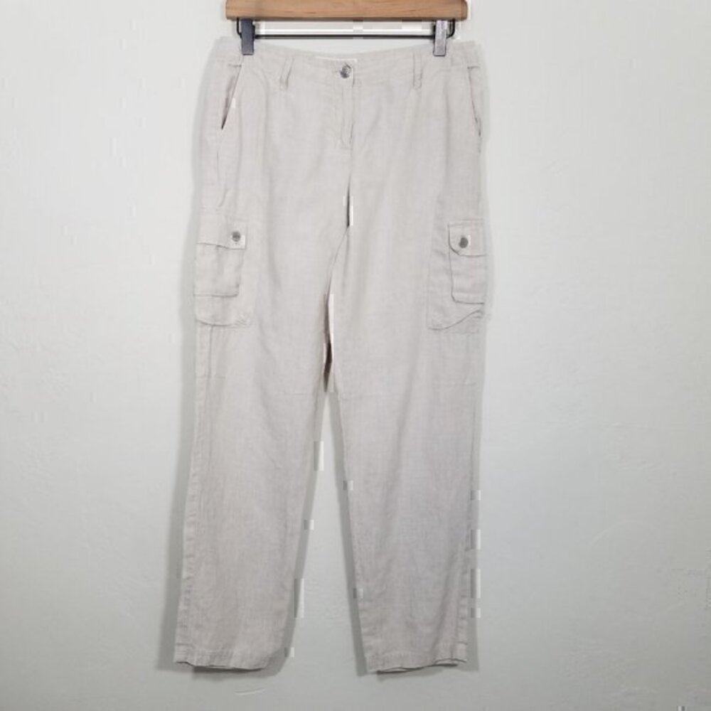 MICHAEL Michael Kors Cream Cargo Pants